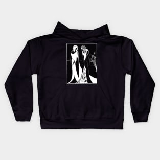 Salome and her mother (white on black) Kids Hoodie